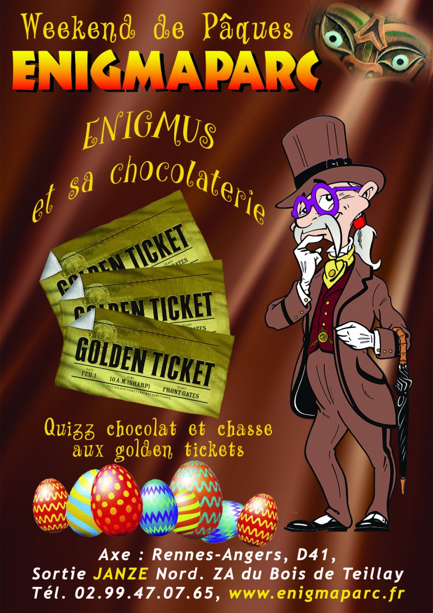 Enigmus fait sa chocolaterie Enigmes à Pâques à ENIGMAPARC