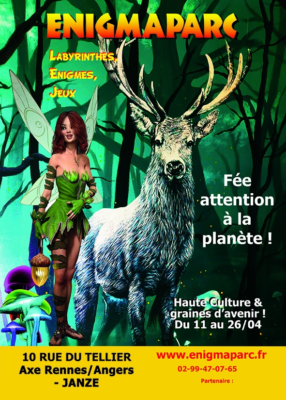 Fée attention à la planète : énigmes de haute culture et graines d'avenir evènement ENIGMAPARC pour la planète vacances de printemps 2026