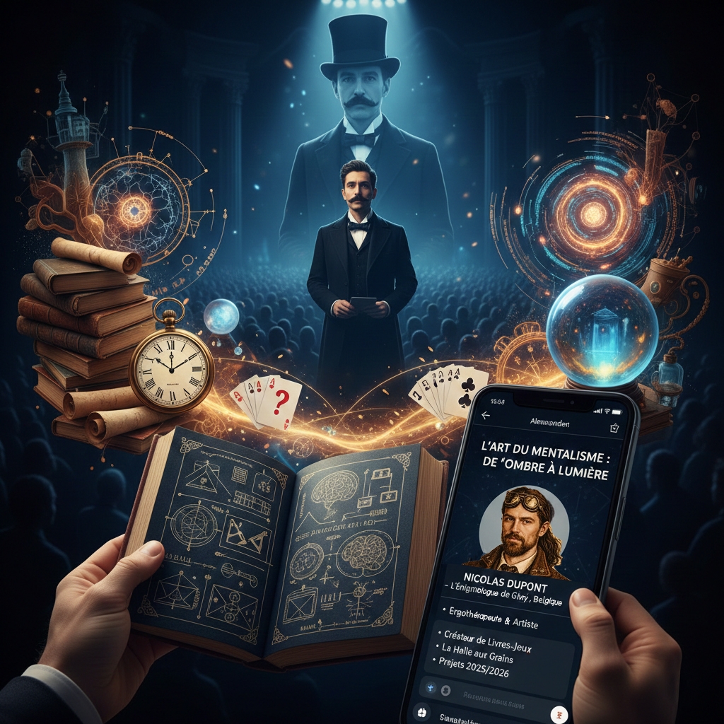 20 ans ENIGMAPARC : N Dupont, mentaliste crée des jeux et un spectacle !